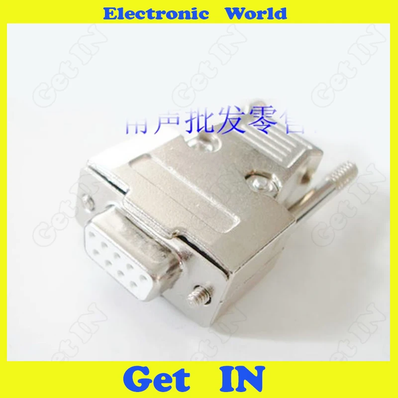 5pcs 3U Gold Plated D-sub Connector DB9 Pin Female In-line Metal Housiing Plug RS232 9 Core Solid Jack | Обустройство дома