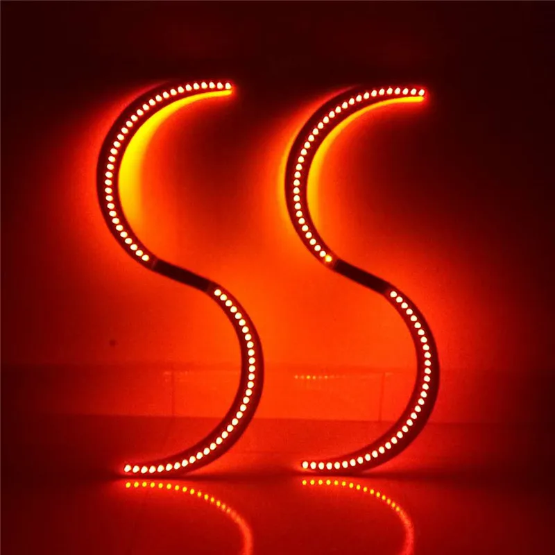 

P49 праздничные реквизиты для бальных танцев, СВЕТОДИОДНЫЕ Палочки, разноцветные Сияющие палочки RGB, одежда для диджея, дискотеки, светодиодные костюмы, светящиеся бары для представлений