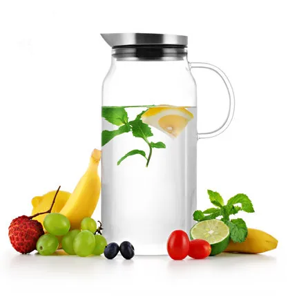 

1300ml High temperature glass cold kettle household cold water bottle large capacity cold water teapot cold kettle