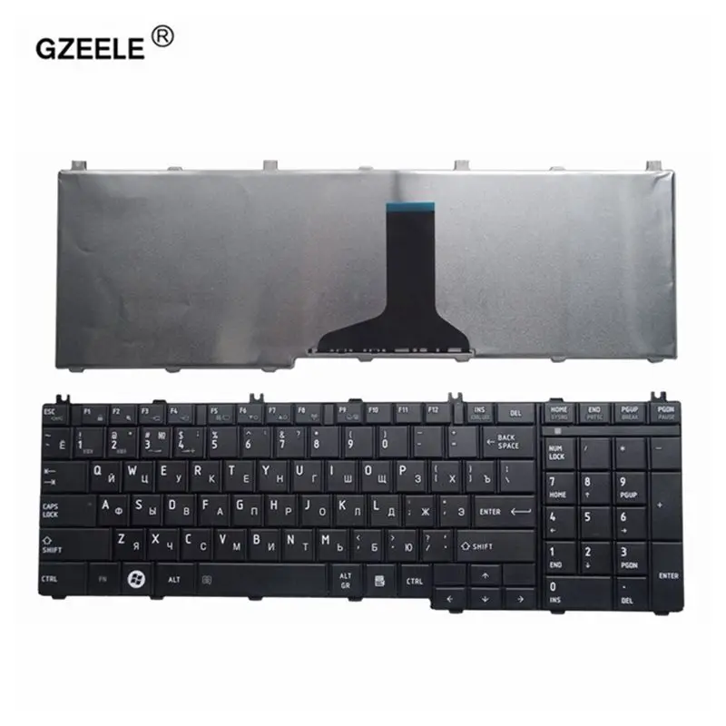GZEELE Русская клавиатура для ноутбука toshiba Satellite C650 C655 C660 C670 L675 L750 L755 L670 L650 L655 L670 L770 L775 L775D ру