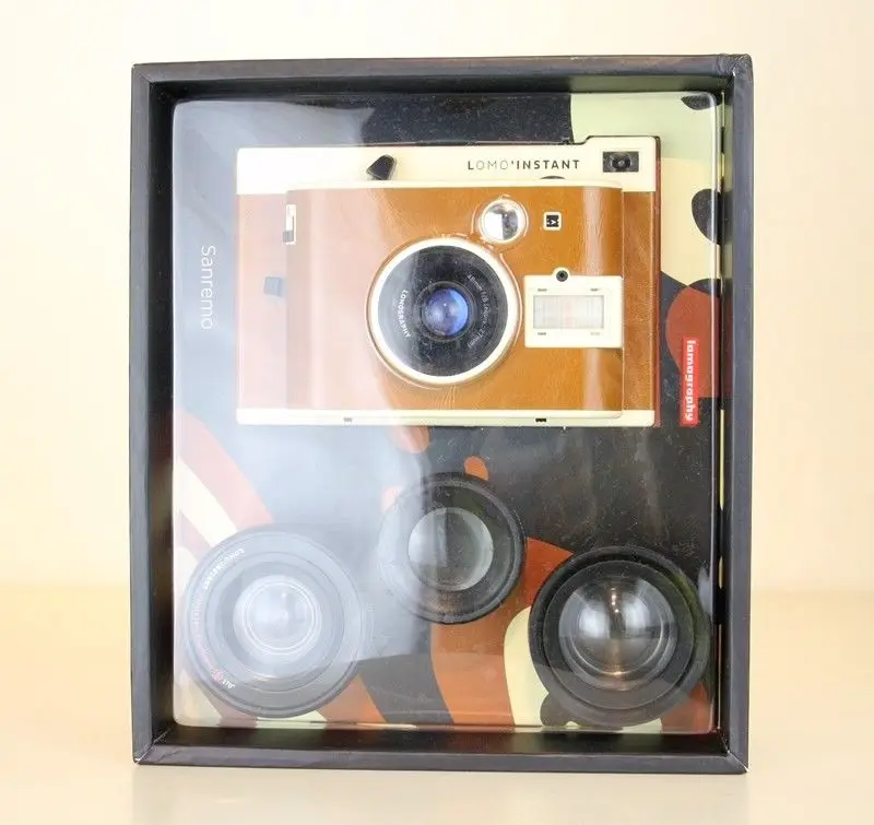 Ломография Lomo'Instant Sanremo Edition 3 линзы комбо Камера + бесплатная мини-фильм |