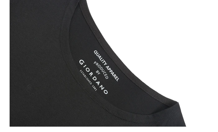 Giordano Мужская футболка женская с принтом букв графическая с круглым вырезом из чистого хлопка парная футболка унисекс Печать повседневные мужские рубашки