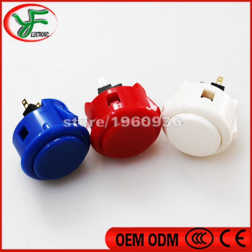 10 шт. кнопки для аркадных игр|sanwa push button|sanwa buttonsarcade cabinet buttons |