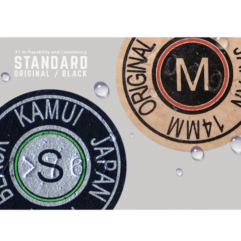 Наконечники для бильярдного кия KAMUI 14 мм черный цвет SS/S/M/H наконечник снукера 11