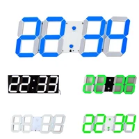 led clock alarm watch usb charge electronic digital clocks wall horloge 3d dijital saat home decoration office table desk clock