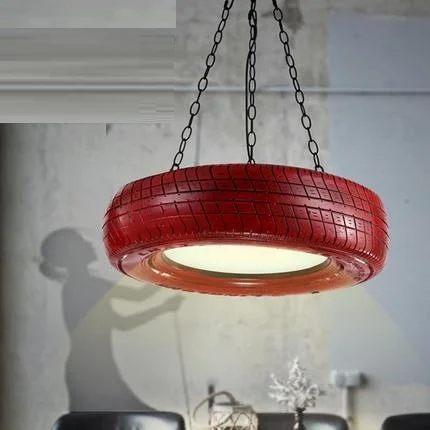 저렴한 로프트 스타일 컬러 고무 타이어 드롭 라이트 LED 펜던트 조명기구, 식당용 바 행잉 램프, 빈티지 인더스트리얼 조명 저렴한 로프트 스타일 컬러 고무 타이어 드롭 라이트 LED 펜던트 조명기구, 식당용 바 행잉 램프, 빈티지 인더스트리얼 조명