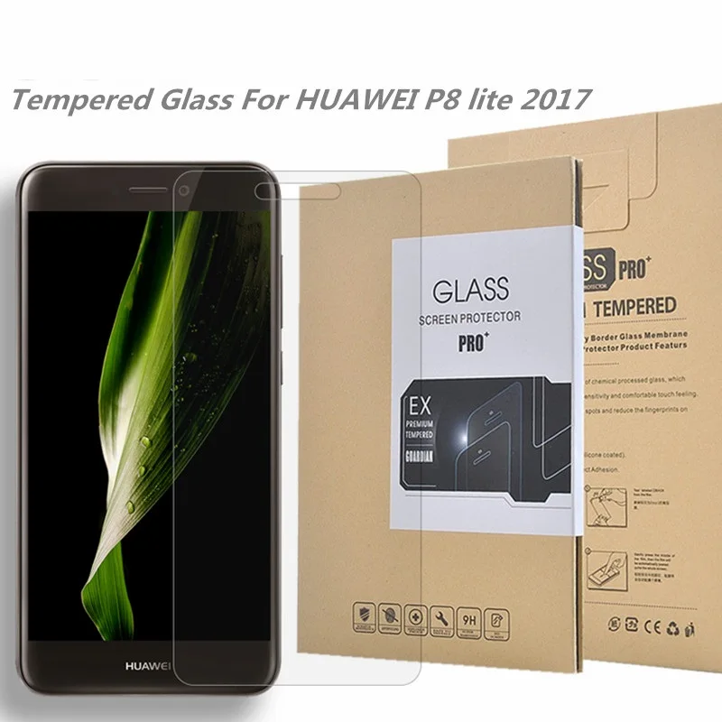 5 шт./лот закаленное Стекло для HUAWEI P8 Lite2017 покрытие экрана защитные смартфон