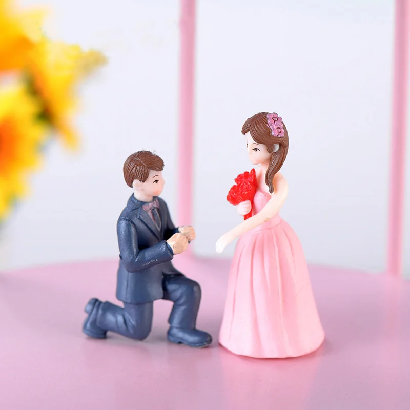2 шт. предложение фигурки влюбленных модель для мальчиков и девочек миниатюрная