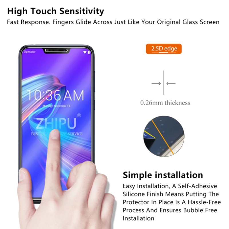 Закаленное стекло для Asus Zenfone Max M2 ZB633KL, Защитное стекло для экрана 2.5D 9 H, закаленное стекло для Asus Zenfone Max M2 ZB633KL