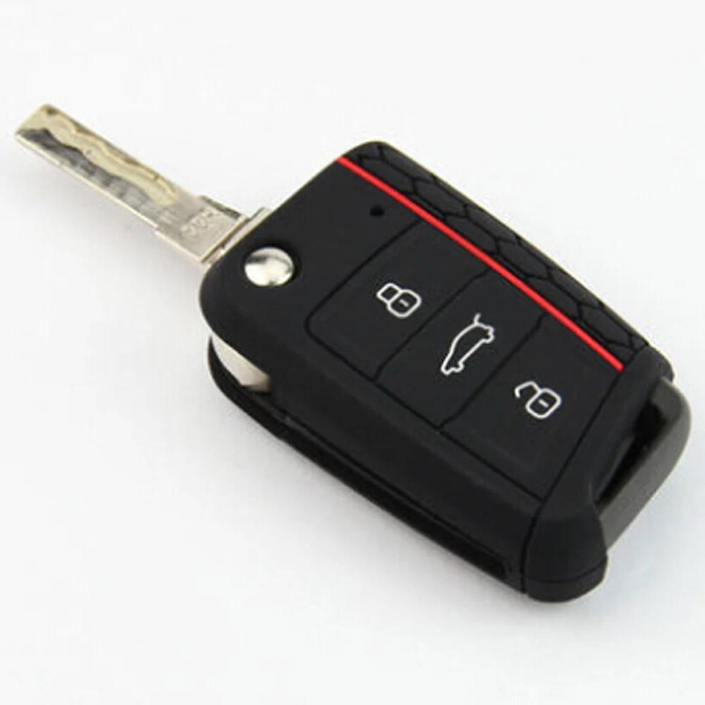 Автомобильные аксессуары чехол для ключей Volkswagen VW Golf 7 mk7 Skoda Octavia A7 силиконовый