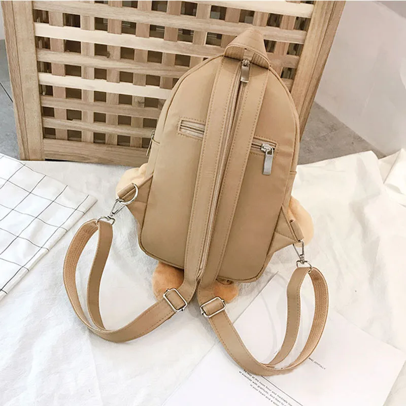 Women Backpack Wear-resistant Cute Bear Shape Oxford Cloth Bag for Travel Shopping KA-BEST | Багаж и сумки