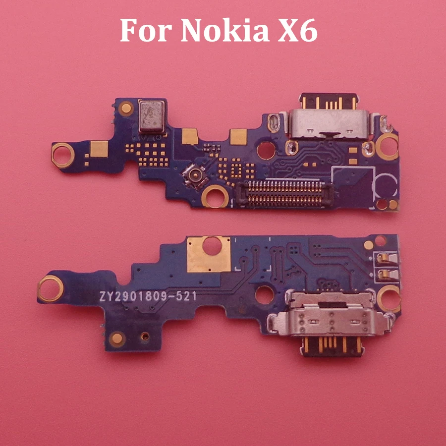 USB порт для зарядки док разъем плата гибкий кабель с микрофоном Nokia 3 2 5 6 7 Plus X5 X6