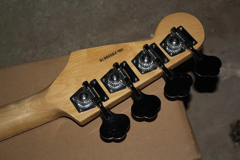 Бесплатная доставка высокое качество Custom shop корпус из красного дерева черная 4