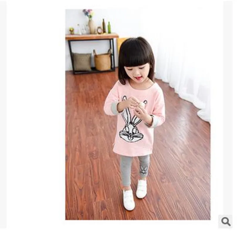 2 шт. весна осень девушки комплект одежды детская одежда костюм Младенца