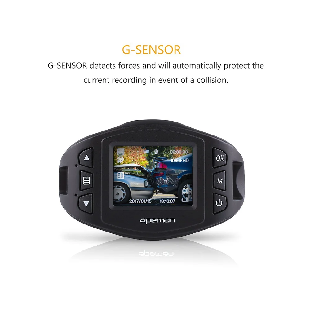 apeman C470 Mini Car Camera Dash Cam DVR 1080P Full HD Video Recorder Super Night Version for Sony Sensor 650NM Lens WDR dashcam |