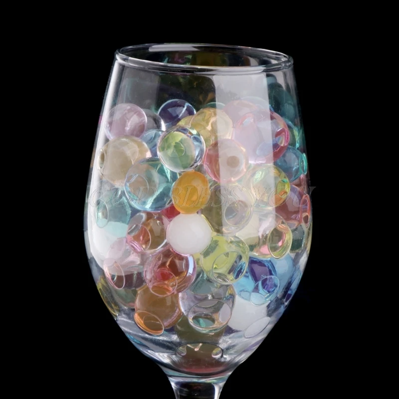 

1200PCS Colorful Crystal Beads Water Plant Soil Mud Flower Jelly Hydro Gel Pearl Balls Drop Shipping