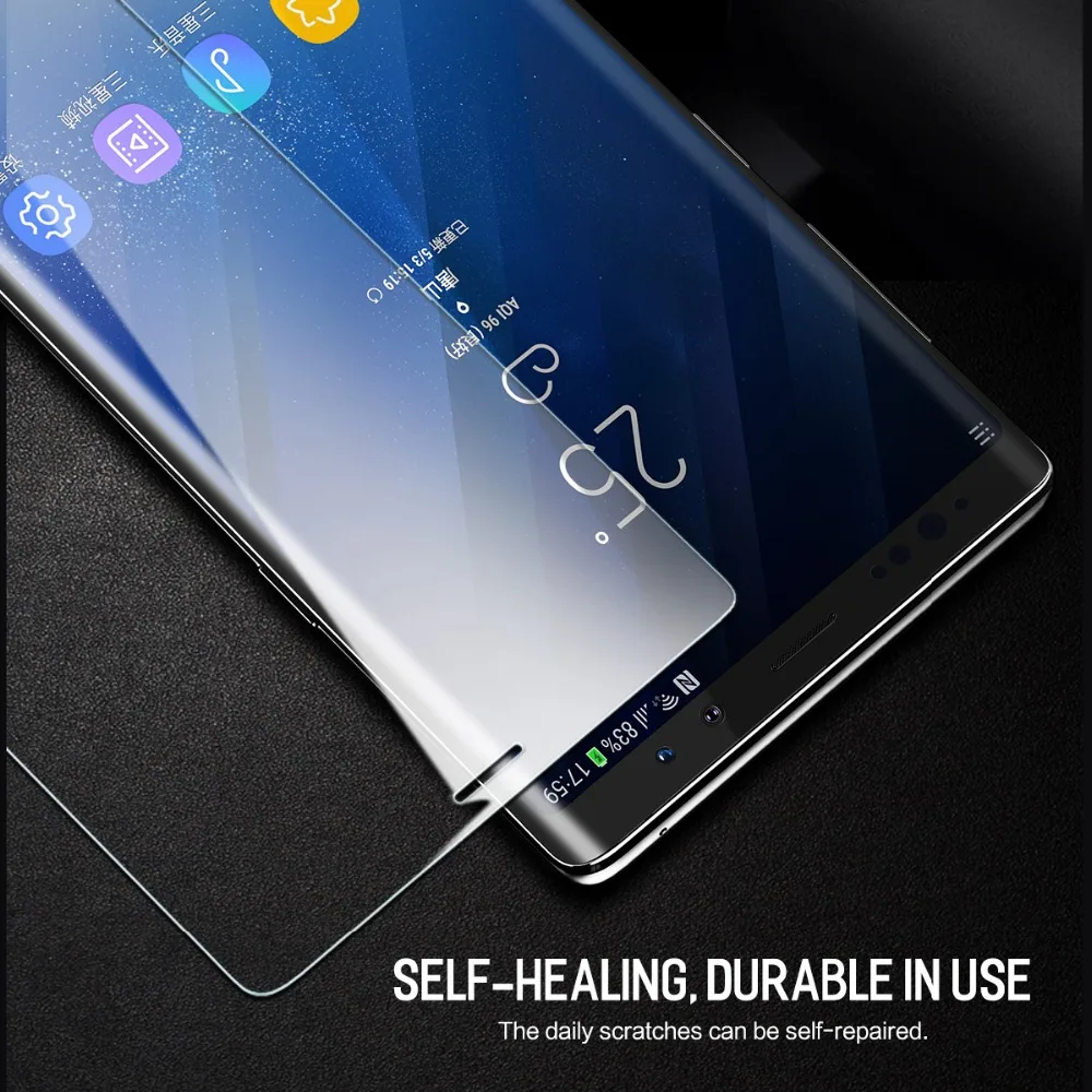 ROCK 0,18 мм тонкая полноразмерная пленка для Galaxy Note 9, 3D изогнутая мягкая Гидрогелевая Защита экрана для samsung Galaxy Note 9