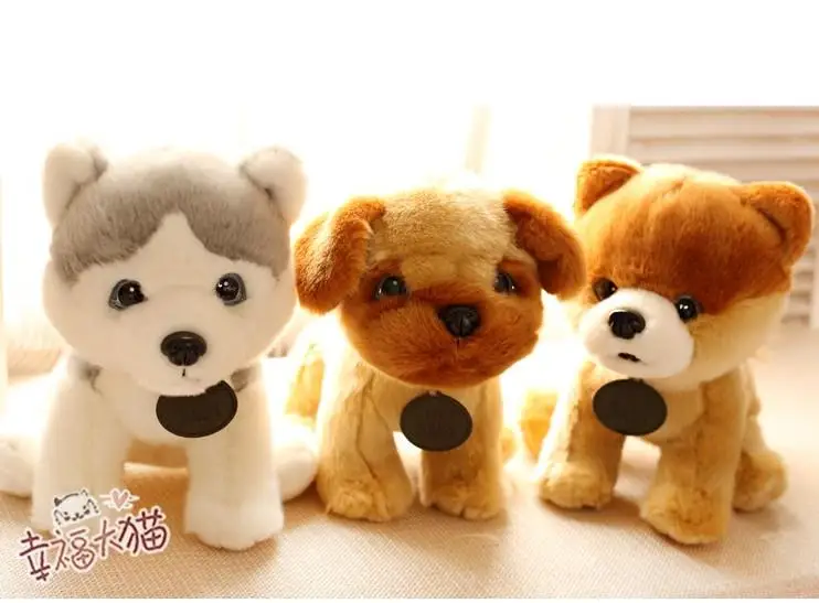 Candice guo plush toy stuffed doll funny poodle Huskie spotty teddy dog puppy Shiba Inu lovely children birthday gift christmas | Игрушки и