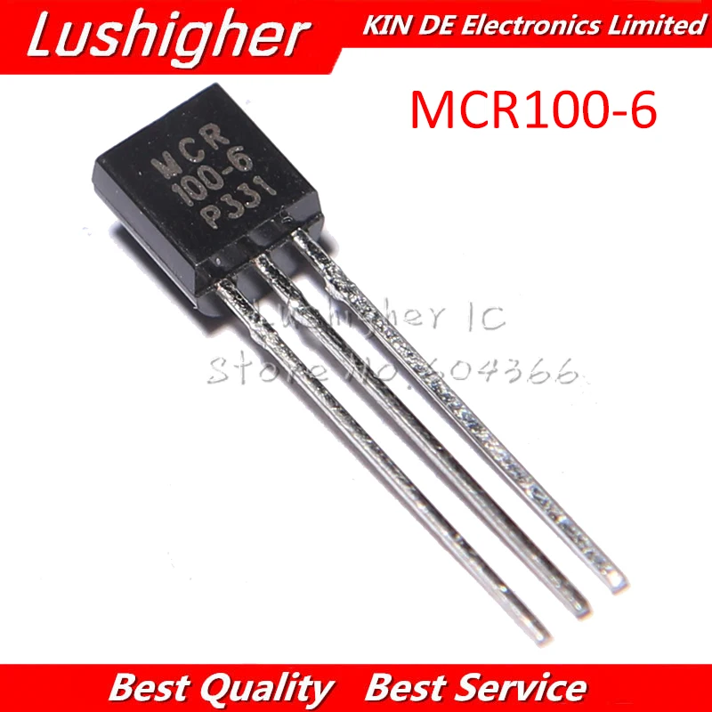 50PCS MCR100-6 TO92 MCR 100-6 MCR16 TO-92 MCR1006 New | Электронные компоненты и принадлежности