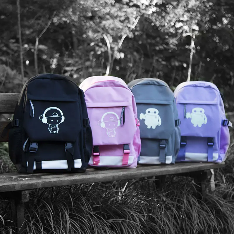 Дорожный Рюкзак Mochila 2020 Светящийся рюкзак с защитой от воров 16 дюймов usb-рюкзак
