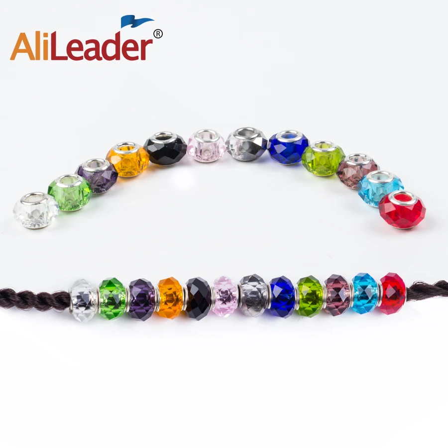 AliLeader 10 шт. плетеные украшения бусины для волос шарик аксессуары наращивания