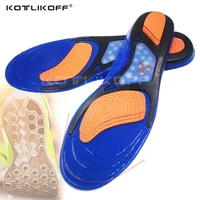 sports shoe accessories for shoes sport running silicone gel insoles plantar fasciitis heel massaging shock absorption foot pad