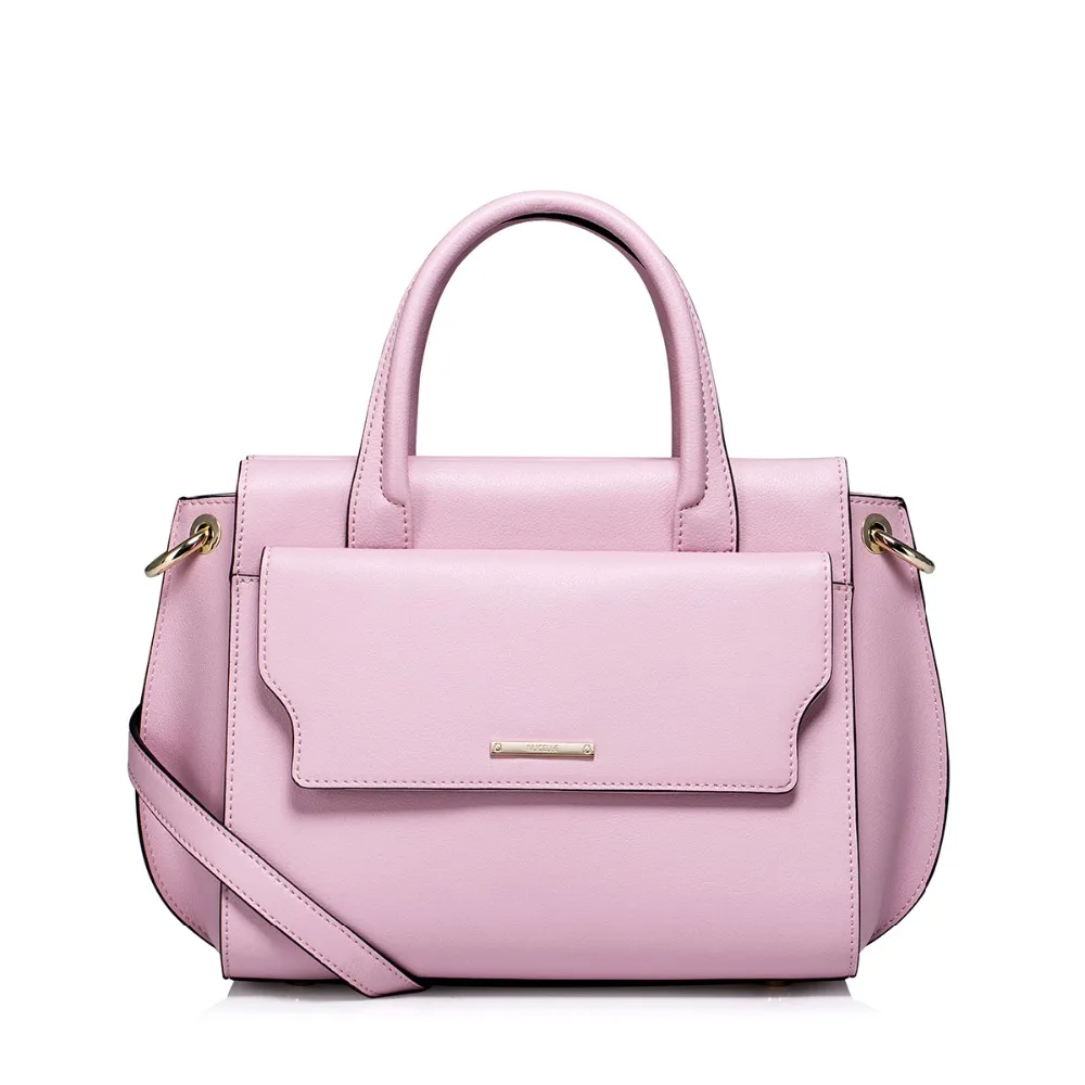 2016 Новая Тенденция Трапеции Крыло Сумки женщин Натуральной Кожи Верхнюю Ручку