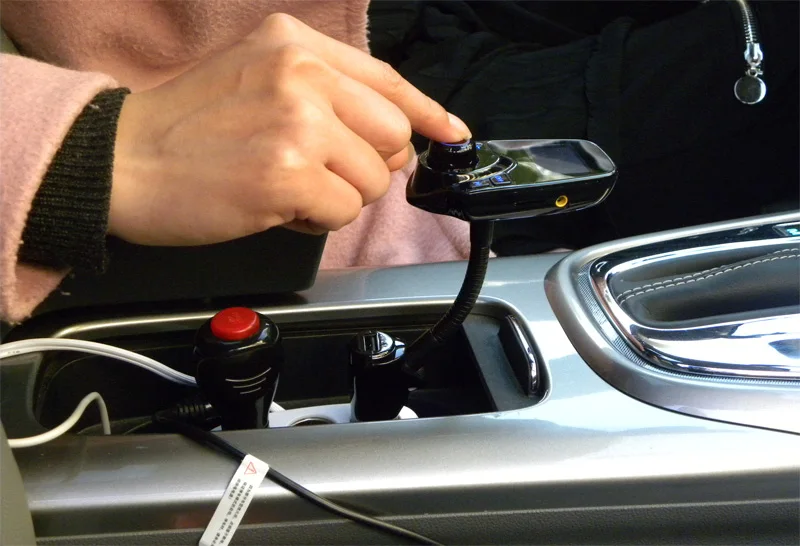 Автомобильный комплект AGETUNR Bluetooth AUX, комплект громкой связи, fm-передатчик, MP3 музыкальный плеер, 5 В, 2.1A, USB Автомобильное зарядное устройство, дисплей 1,44 дюйма