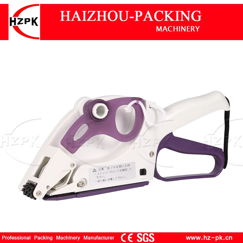 HZPK Handheld Labeling Machine Round Bottle Adhesive Sticker Manual Flat Labeling Machine Handle Pricing Tag Bidder Labeller