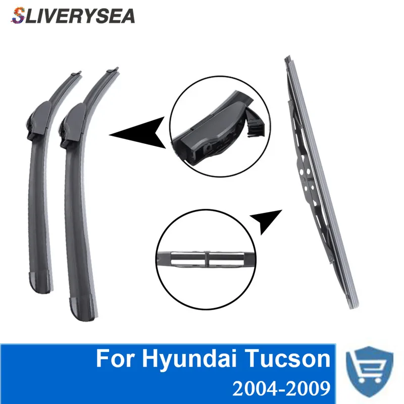SLIVERYSEA переднее и заднее лезвие стеклоочистителя Без Рычага для hyundai Tucson 2004-2009