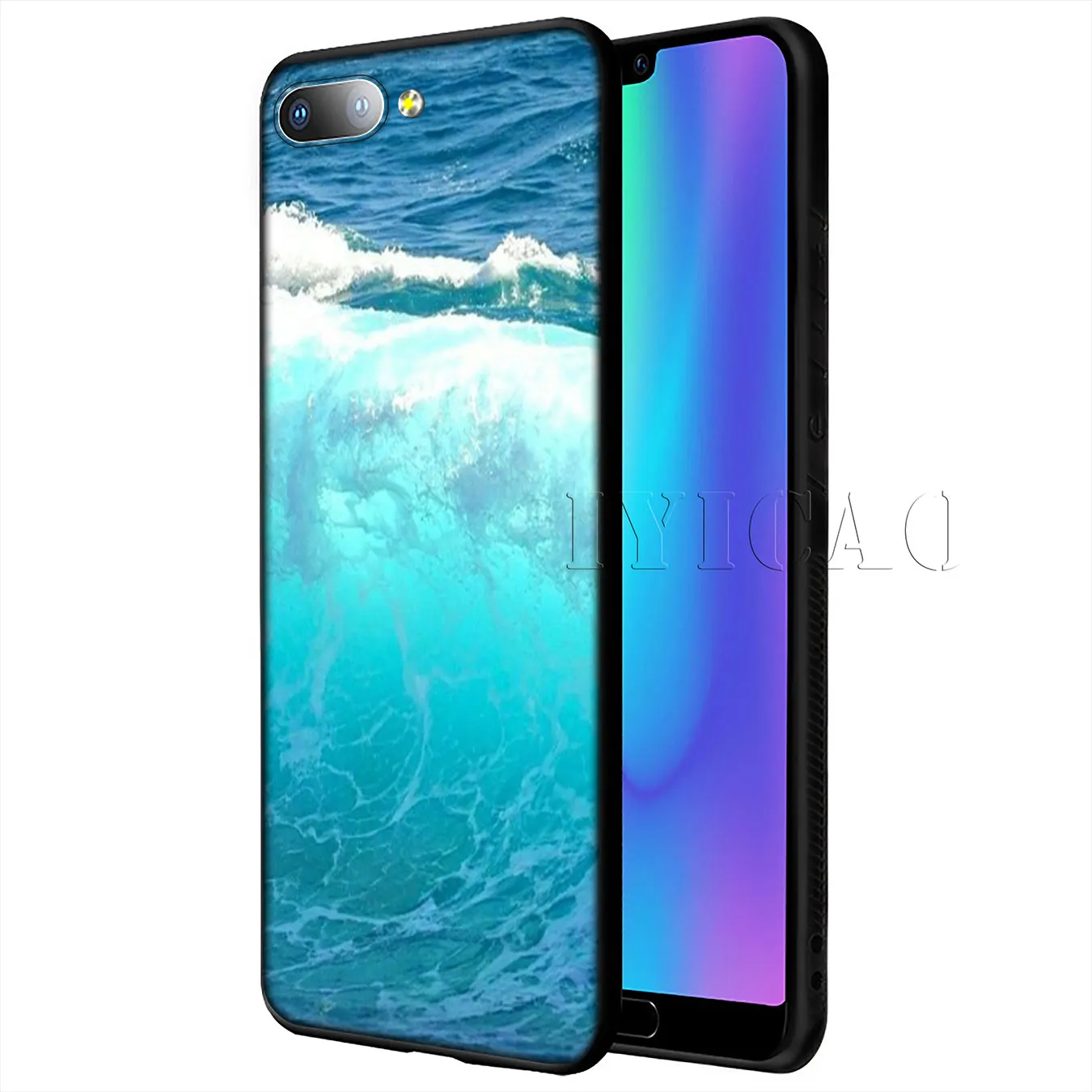 IYICAO Summer nature sea blue Ocean Waves Soft Case for Huawei Y9 Y7 Y6 Prime 2019 Honor 20 8C 8X 8 9 9X 10 Lite 7C 7X 7A Pro |