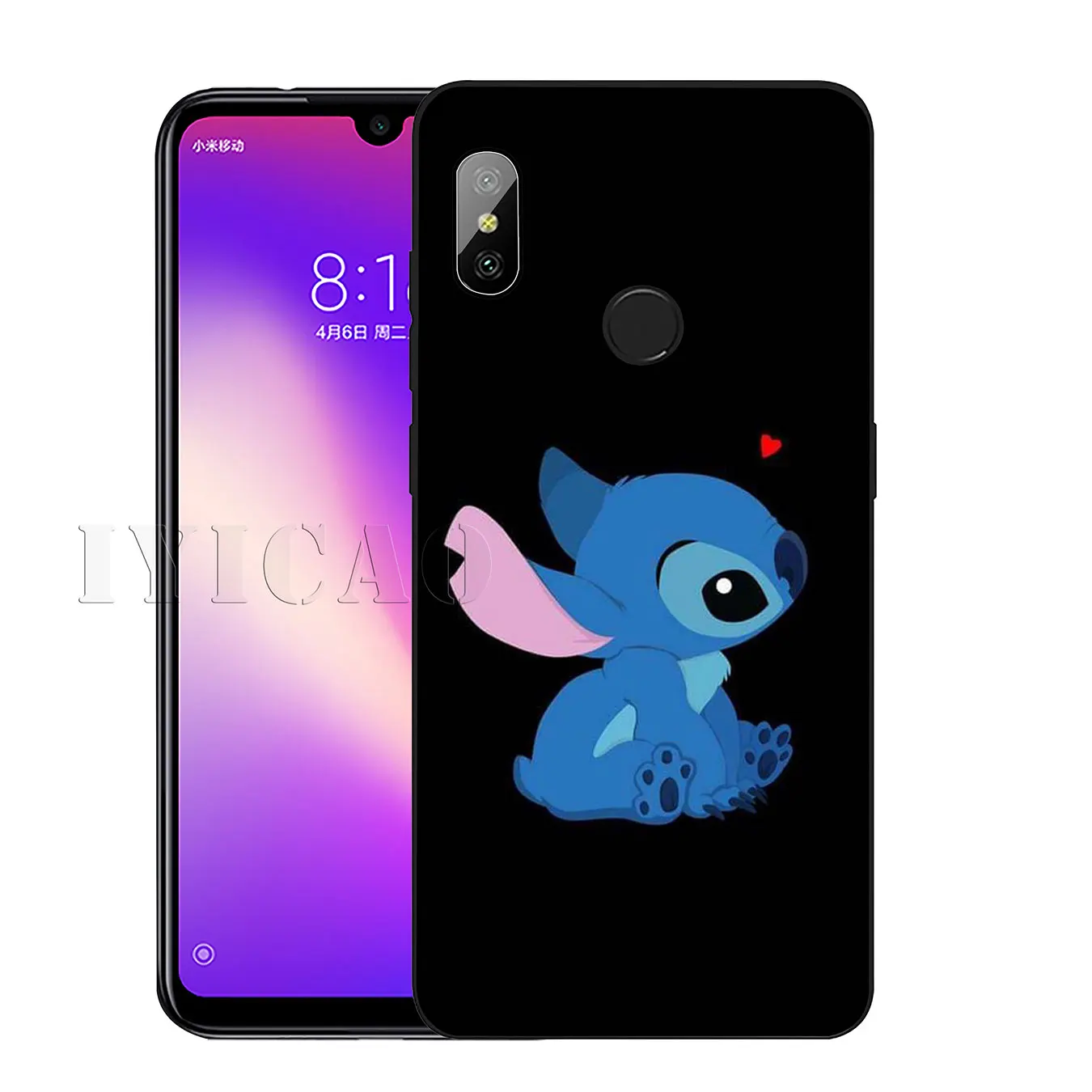 IYICAO Cute Lilo Stitch Cartoon Soft Silicone Phone Case for Xiaomi Redmi K30 K20 8A 7A 6A 5A S2 GO Note 8 8T 7 5 6 Pro |