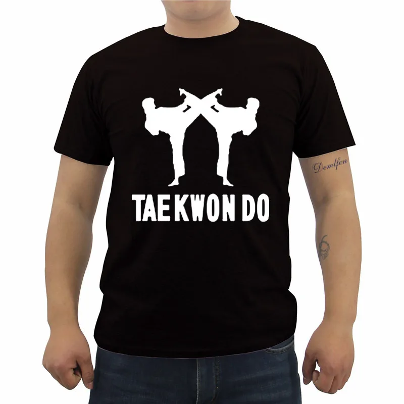 Новинка Мужская футболка Tae Kwon для тхэквондо боевые искусства Повседневная