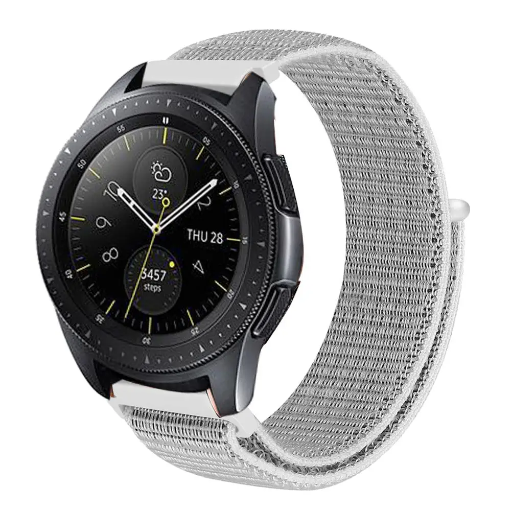 22 мм 20 нейлоновый ремешок для Samsung Galaxy watch 42 46 и Gear Sport S2 S3 Frontier Classic Band Huami Amazfit |