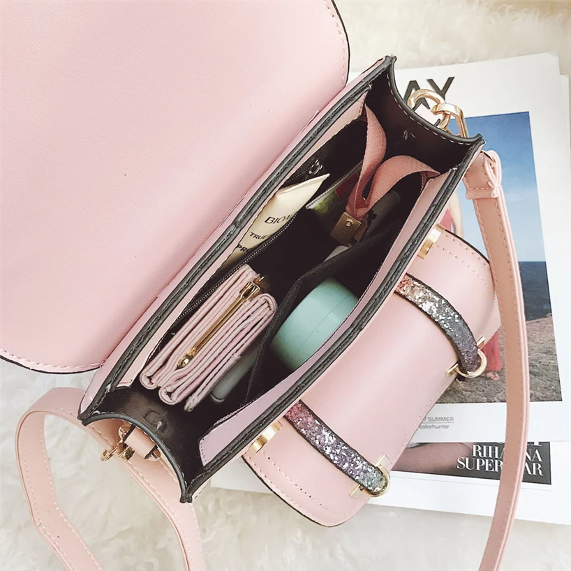 Женский винтажный рюкзак Aelicy из искусственной кожи в стиле преппи с блестками