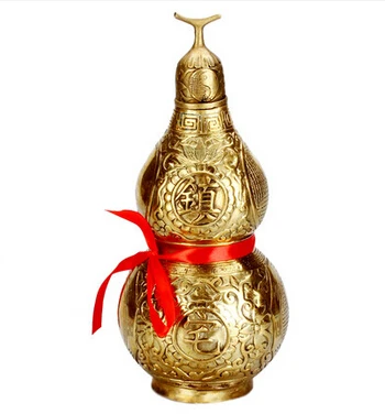 Медные украшения SCY 16504 + Feng Shui gourd чехол с крышкой латунная мебель для дома|copper