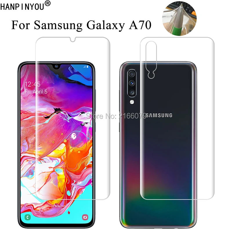Для samsung Galaxy A70 A705F 6 7 &quotМягкий ТПУ Передняя Задняя полная крышка Защитная