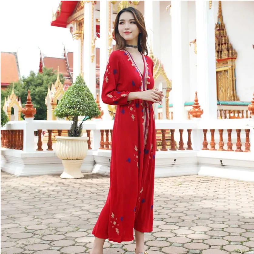 Модное вышитое платье с рукавом три четверти традиционная индийская одежда