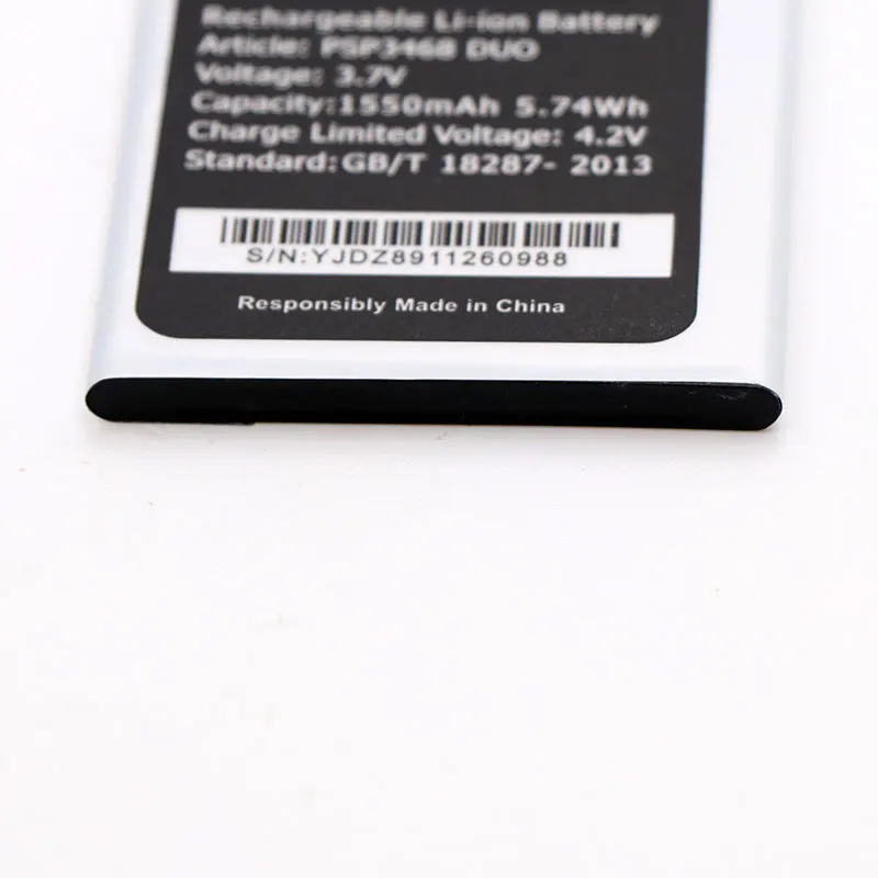 JRZ LOT = 2 шт. 1550 мАч PSP3468 DUO аккумулятор для телефона Prestigio Wize N3 батареи высокой