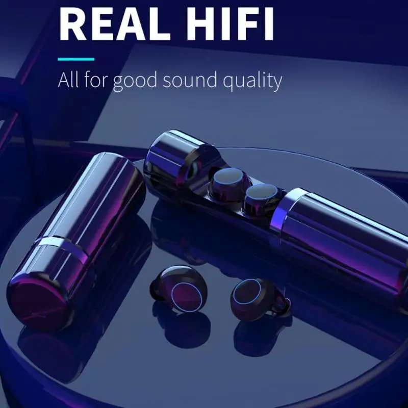 

HM51 TWS Wireless Bluetooth 5.0 Earphones 3D Stereo Earbuds With microphone high quility wireless Earphones with charging box