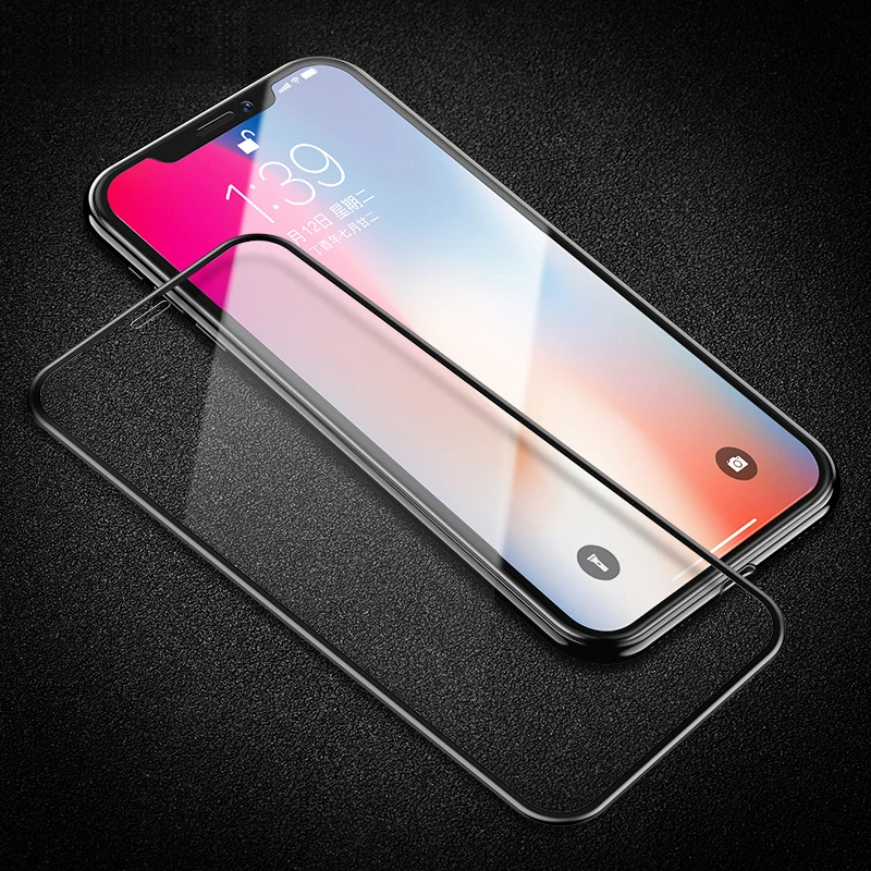 Закаленное стекло для iPhone 6 6S 7 8 Plus X xr xs Max YIYONG Мягкий край прозрачный анти синий