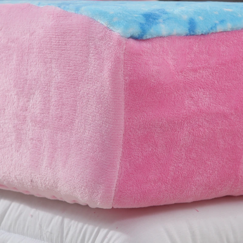 Super Soft Flannel Brown MickeyMouse Frozen Elsa Anna Fitted Sheet with Rubber Mattress Cover and Pillowcases 1.2m.1.5m.1.8m Bed | Дом и сад