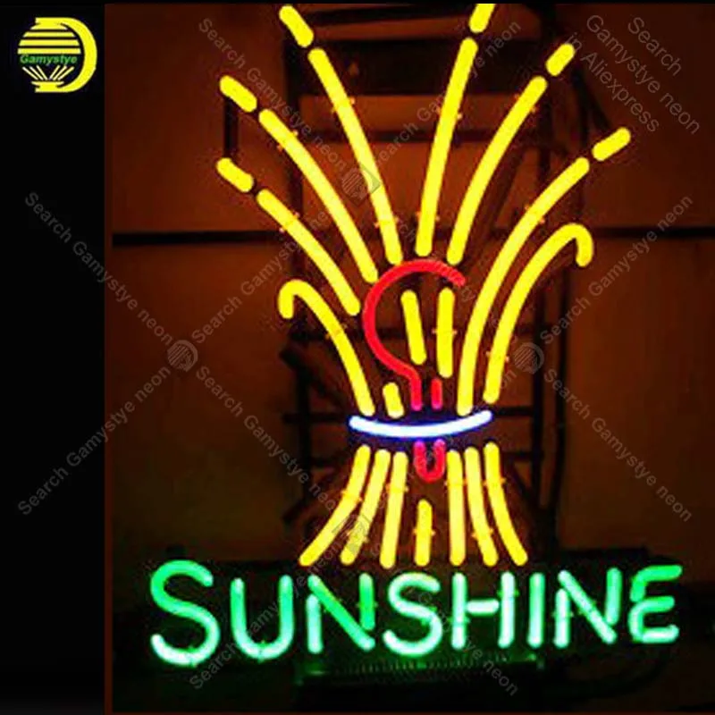 Неоновый светильник с логотипом Sunshine неоновая вывеска лампа Настоящая