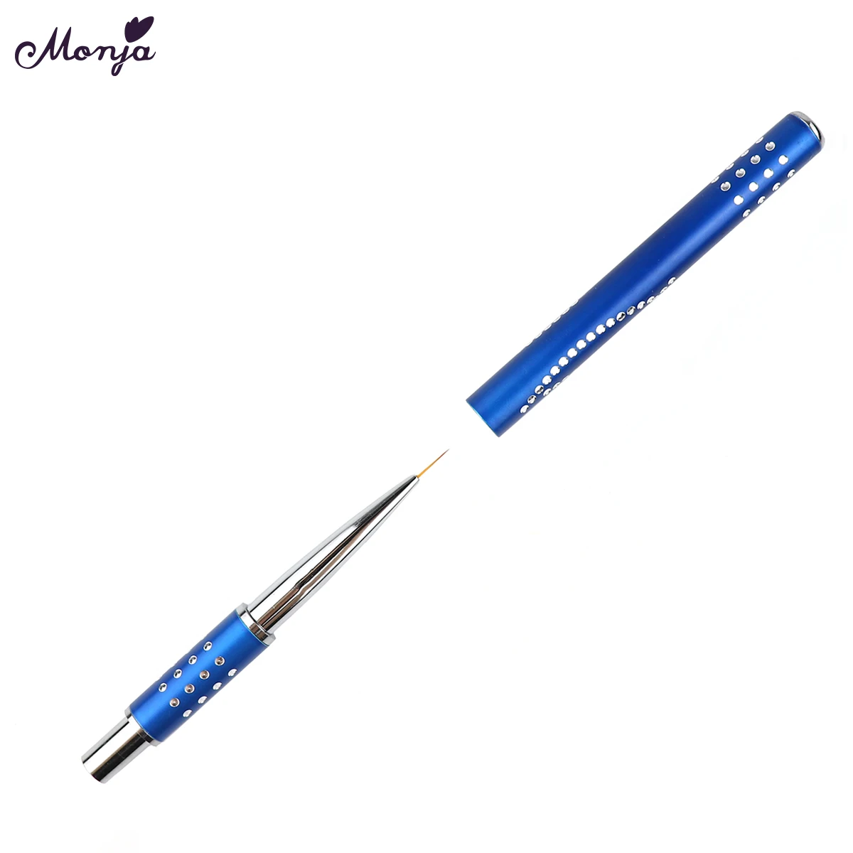 Monja 7/11 мм Nail Art французский вкладыш линии полосатая кисть Цветочный Дизайн Рисование Живопись ручка акриловый лак Советы Маникюрный Инструмент