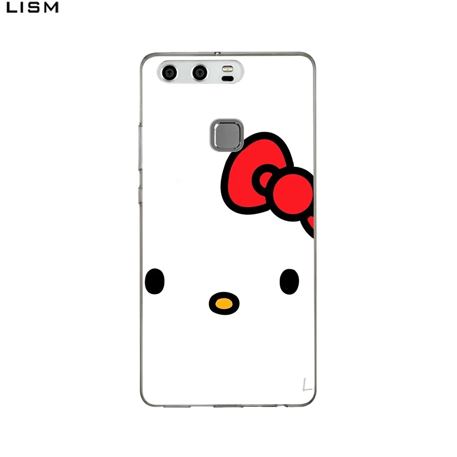 Жесткий чехол LISM hello kitty для huawei Honor 9 8 Lite 10 6C 7A Pro 6A Play 7X|Чехлы-накладки| |