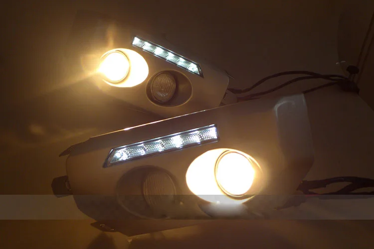 LED 2007 ~ 2014 Cruiser FJ дневной свет туман фар vios Corolla Camry Hiace Тундра Сиена Yaris | Автомобили и