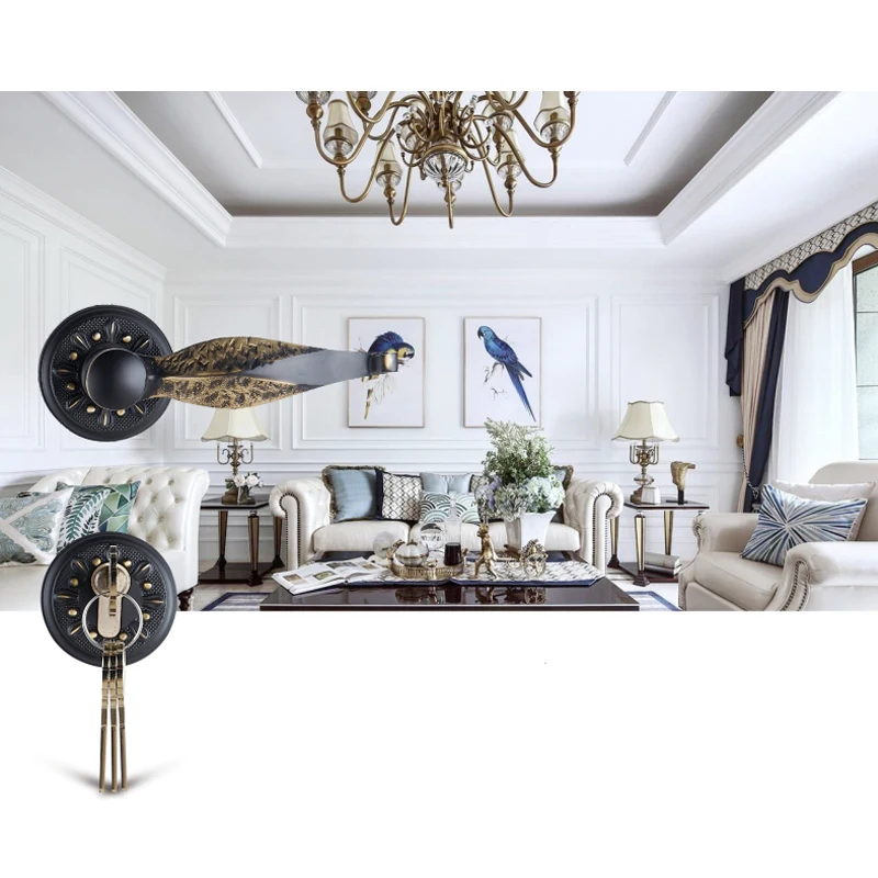 Экспортированные классические Необычные антикварные латунные дверные ручки