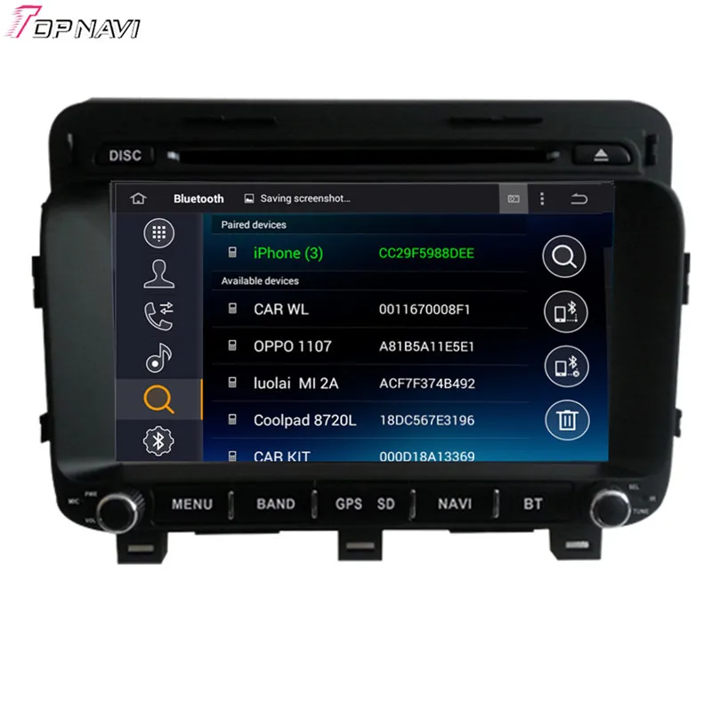 Topnavi 8 ''четырехъядерный Android 6 0 Автомобильный DVD-плеер для KIA K5/OPTIMA 2014-/Magentis