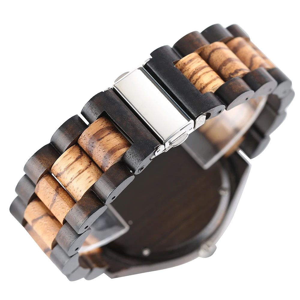 Fashion Wrist Watch Bamboo Handmade Men Women Analog Bangle Quartz Watches Full Wooden Band Strap Fold Clasp Creative Gift | Наручные
