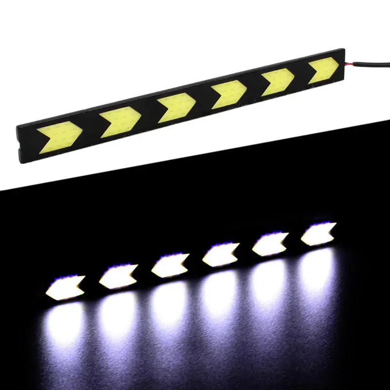 

2Pcs Arrow Shape LED COB Car Auto Light DRL Daytime Running Light Driving Lamp